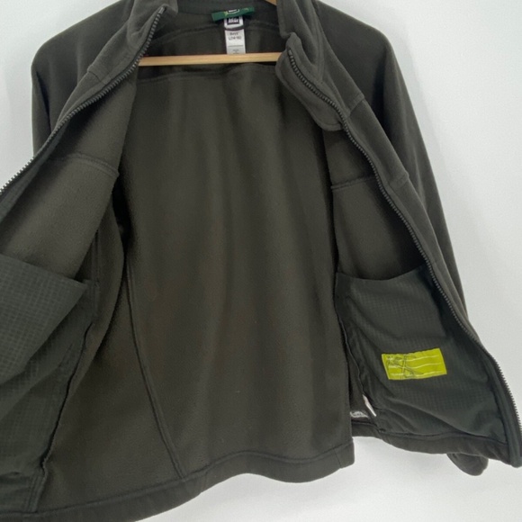 REI Co Op Boys Large (14-16) Fleece Full Zip Sweatshirt Jacket Gray Green, bin - Picture 3 of 7